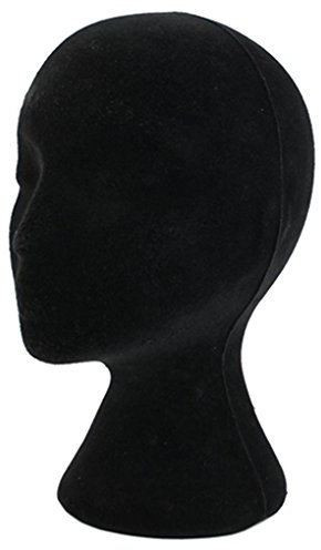Gemini_mall® weibliche Styropor-Schaufensterpuppe Manikin Kopf Modell Perücke Haare Brille Hut Display