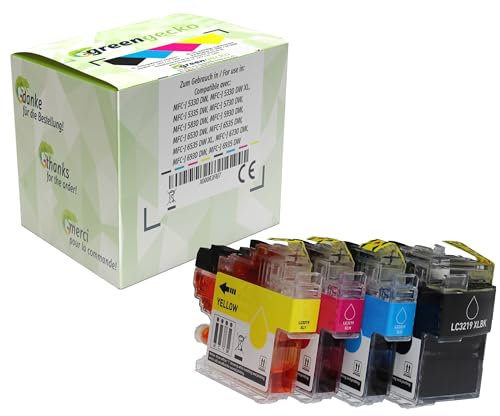 XL Tintenpatronen ersetzen Brother LC-3217 / LC-3219 für Brother MFC-J 5330, MFC J5335, MFC-J5730, MFCJ 6930 / Druckerpatronen schwarz, Cyan, Magenta, gelb