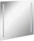 FACKELMANN LED Spiegel linear Mirrors/Wandspiegel mit LED-Beleuchtung und Ambientelicht/Maße (B x H x T): ca. 80 x 75 x 2 cm/hochwertiger Badspiegel/moderner Badezimmerspiegel/Breite 80 cm