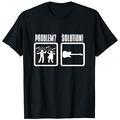Gitarre Musik Lustiges Weihnachts Geschenk Shirt Idee Witzig T-Shirt