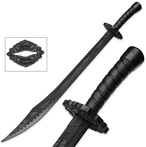 Martial Arts Black Polypropylene Plastic Kung Fu Broadsword Training sword - 37