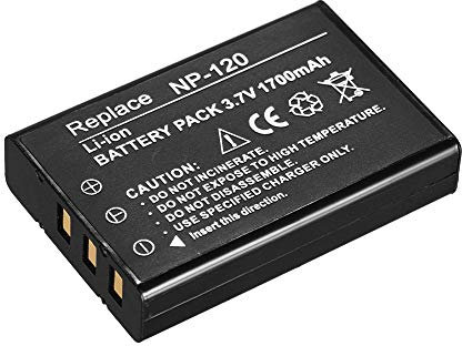 NP-120 1700mAh Rechargeable Battery Power Backup for Ordro Andoer D395/AC3/AC5 Camcorders