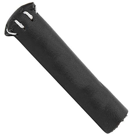 Alomejor Tischspiel Leder Snooker Cue Tip Cover Schutzhülle für Stick Snooker Billard Zubehör(Schwarz)