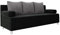 Mirjan24 Schlafsofa Dover, Sofa mit Bettkasten und Schlaffunktion, Bettsofa, Farbauswahl, Schlafcouch mit Chromfüße, Couch, Couchgarnitur (Schlafsofa ohne Polsterhocker, Manila 18 + Manila 16)