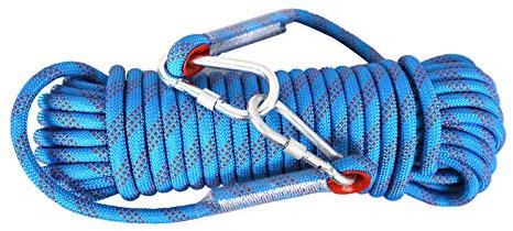 YJHH Kletterseil 12mm 70m, Statisches Kletterseil Im Freien, Multifunktion Verschleißfest Haltbar Für Bergsteigen, Feuerrettung, Ingenieurschutz, Turnhalle Drinnen, Höhenarbeiten