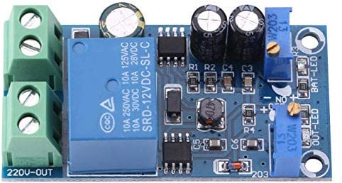 Oumefar 12-48V Long-lasting Automatic Battery Charger Cut-off Battery Power Supply Charging Controller Module Board for Lead-acid Lithium Polymer Batteries(24V)