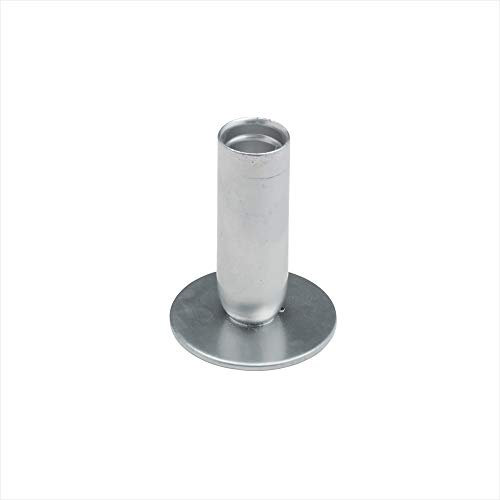 NKlaus 1x Kerzenhalter 8,0cm hoch Kerzenständer silbern für Tafelkerzen ? 2cm Stabkerzen Hochzeit Deko 2865