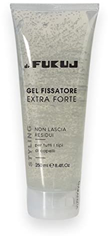 Dr. Fukuj Gel modellante per capelli extra, ml 250, tenuta extra forte, gel fissatore extra forte