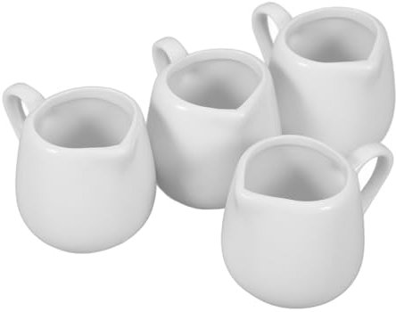 4 Pièces Cuillère à Sauce Pichet De Crème à Saucière Pots à Pichets De Service De Sauce Pichet Crémier Petit Ensemble De Tasses Blanche Concentré Les Amoureux Ketchup Céramique