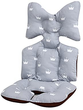 Crown Baby Kopf-Körperstütze für Kinderwagen, Autositz – weiche Babyschaleneinsätze, bequemes Baby-Körperkissen für Autositz, Kinderwagen, Babytrage