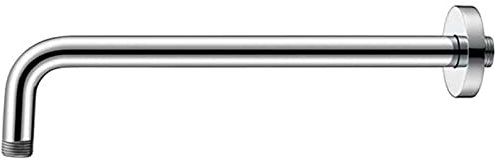 Brass 16 Inch Shower Arm - Thickened Copper Arm for G1/2 Connection - Shower Head & Hose Extension