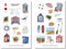 Maritim Sticker Set - Aufkleber Meer, Journal Sticker, Sticker Möwe, Strandkörbe, Urlaub, Sommer, Strand, Leuchtturm, Promenade