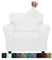 XINEAGE 1 Piece Velvet Chair Slipcovers for Living Room High Stretch Chair Covers with Arms Anti Slip Pets Friendly Couch Sofa Armchair Cover Furniture Protector (1 Seater, White)