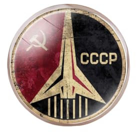 Anello falce martello CCCP Russia emblema comunismo vetro anelli rotondi regalo uomo