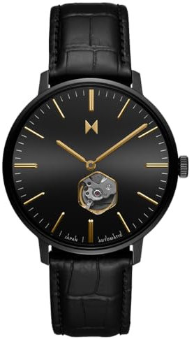 MVMT Legacy Slim Herren Automatikuhr, Schwarz (Panther Black), Automatik, 28000338