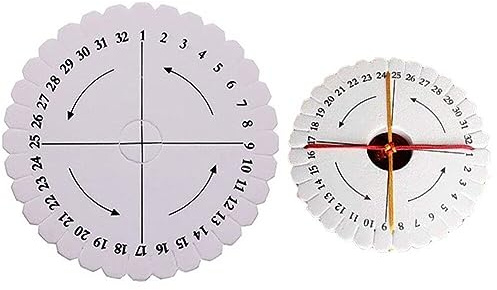 Wudaizhi Flechtscheibe, 2 Stück runde Kumihimo-Perlenflechtscheiben, geflochtenes Plättchen aus Schaumstoff, Webrahmen für DIY-Armband, Flechten