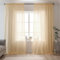 NAKIHOUSE Voile-Vorhang, 96 Tropfen-Netzvorhänge, lichtfilternde Fensterbehandlung, durchscheinend & Vorhänge, Schlitz-Top, Aprikosen-Vorhänge für Schlafzimmer/Kinderzimmer, 132 x 243,8 cm, 2 Vorhänge
