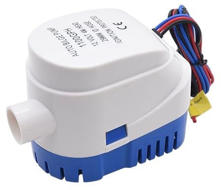 KAOLALI Bombas de Achique Automática 12V 1100GPH Bomba de Agua de Sentina 29mm Sumergible Automática Bomba de Agua Auto Sumergible para Barcos Estanques Piscinas