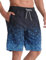 APTRO Herren Badehose Lang Badeshorts Schnelltrocknend Boardshorts Freizeit Short Blau MK3308 XXL