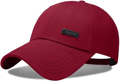 CACUSS Baumwolle Baseballkappe Herren Baseball Cap Unisex Mütze Verstellbar für Draussen Sport