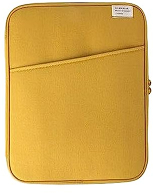 BEALIFE Tablet Hülle, stoßfeste Tasche, Computer, einfacher Stil, Notebook Aufbewahrungstasche, Maus, Organizer, Büro, Geschäft, Gelb 11 Zoll