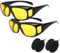 Dotmalls Nightglo Brille, Libiyi Nightglo Brille, Scheinwerferbrille zum Fahren, Nachtsichtbrille, blendfrei, Nachtfahrbrille, polarisierte Brille (2 Stück)