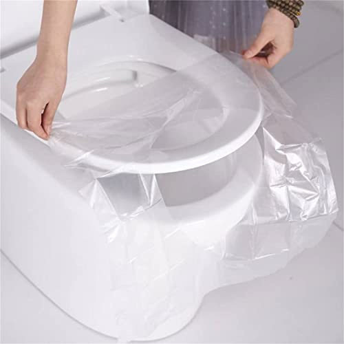 Toilet Seat Covers Disposable,50pcs Waterproof Portable Individually Wrapped Toilet Mat for Adults Baby, Travel Accessories for Public Restrooms, Airplane, Camping