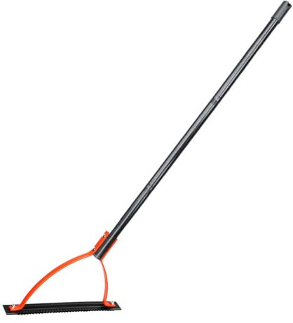 Tagliaerba con lama affilata seghettata a doppio taglio, frusta manuale, diserbante manuale, per giardino, con manico lungo, 132 cm di lunghezza