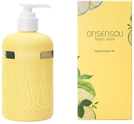 ONSENSOU nettoyant pour le corps KABOSU savon hydratant pour le corps Peau sèche. Mousse concentrée en kératine sans parabènes fabriquée au Japon Parfum d'agrumes 300ml