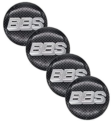 ZHSQXH 4 Stück Radnabenkappen Aufkleber für BBS 65mm Nabendeckel Felgendeckel Felgenkappen Wheel Caps Ersatz Autozubehör Verwendet
