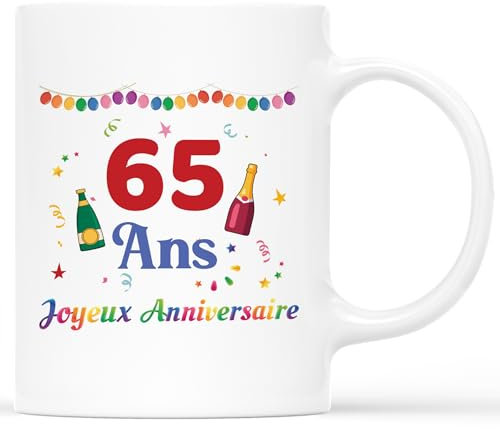 𝗖𝗔𝗗𝗘𝗔𝗨 𝗣𝗟𝗨𝗦 Mug Personnalisé Âge - Tasse Anniversaire Avec Votre Âge - Mug Cadeau d'Anniversaire, Tasse Âge Personnalisé, Mug Fête Anniversaire, Tasse Célébration, Mug Joyeux Anniversaire
