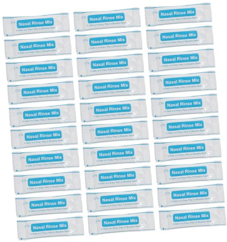 PLAFOPE Paquetes De Sal Nasal 80 Sobres, Sal Protectora Sin, Solución Salina Instantánea Para Limpieza Nasal Diaria, Cuidado Seguro Para Niños y Adultos, Uso Hogar, Oficina y Viajes