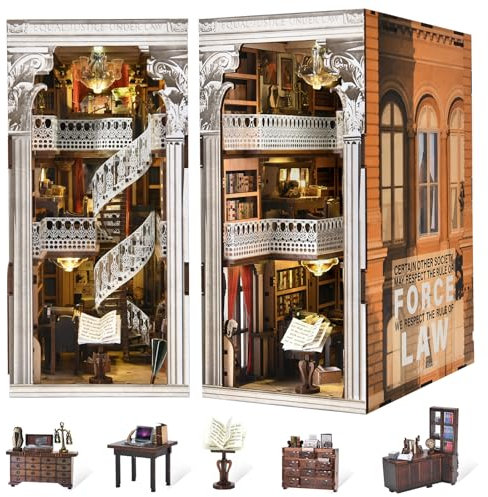 MiniCity Kit Book Nook - Maison de poupée Miniature 3D - pour Adolescents et Adultes