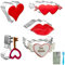 Emporte-pièces pour la Saint-Valentin, 5 Ensemble d'Emporte-pièces en acier inoxydable DIY Outil de Pâtisserie Moules à biscuits pour Anniversaire Mariage Fiançailles