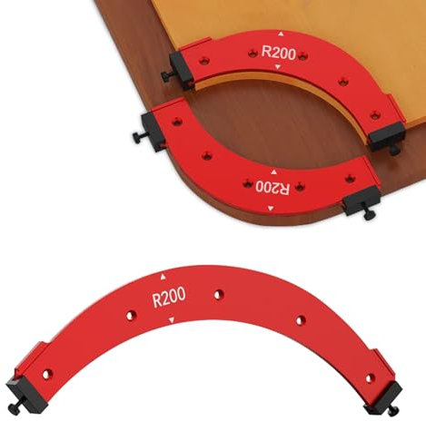 Router Table Corner Radius Jig, Router Table Corner Radius Jig, Arc Angle Positioning Hilfswerkzeug (R200)