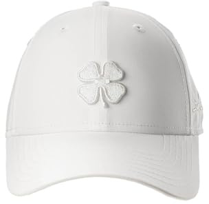 Black Clover Damen Standard Hollywood 22 verstellbare Mütze, weißer Hut/3D White Metallic Clover