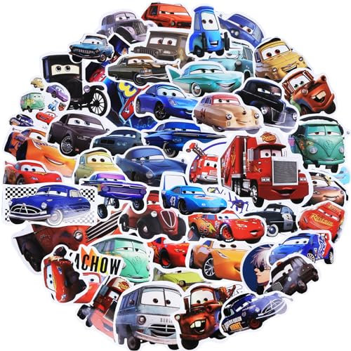 100 Stück Car Sticker Kinder, Anime Stickers Kawaii Sticker, Wasserfester Vinyl Aufkleber für Laptop Scrapbook Skateboard Motorrad