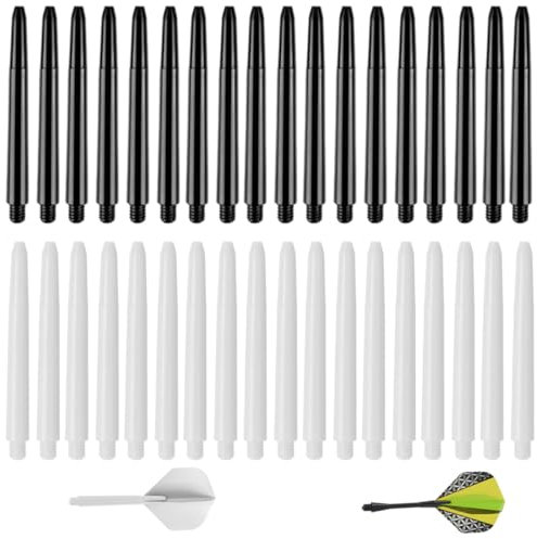 XURJUMI 50 Stück Schäfte Dartschäfte, Dart Ersatz, Dart Ersatz, Ersatzteile Dart Schaft aus Nylon, Kunststoff Dartschäfte, Dartschäfte aus Nylon Dartschäfte mit Standard 2BA Gewinde