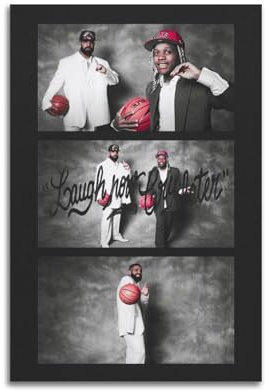 Drake X Lil Durk Laugh Now Cry Later Druckalbum Cover signiertes limitiertes Poster, Musikalbumcover-Poster, Pop-Hip-Hop-Rap-Sänger, Star-Musikposter, ästhetische Leinwand-Wandkunst für Mädchen und