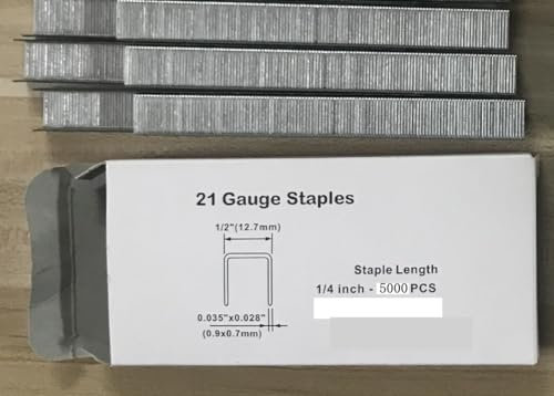 Nagelpistole, 8016LN/FS8016-B Feindraht-Lufttackerpistole BEA-Typ Gasnagler Pneumatische U-Typ-Pneumatik-Streifennagelpistole Tackerpistole(16mm nail 5000pcs)