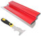 Drywall Skimming Blade, 40cm High Grade Smoothing Spatula with 9in1 Tool, Semi Flexible Speed Skim Wall Plastering Tools for Cement and Concrete Wall-Board Wall Plastering Tools（Red）