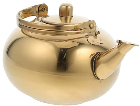 HOLIDYOYO Edelstahl Isolierkanne Thermoskanne Mit Dicker Wand Vakuumisolierter Wasserbehälter Für Tee Und Kaffee Rostfrei Robust Für Küche Restaurant Und Büro Geeignet