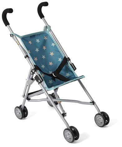 Bayer Chic 2000 - Puppenbuggy Roma, Puppenwagen, Mini-Buggy, Sternchen türkis
