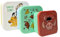 My sweety pop - Juego de 3 cajas de merienda de Le Rey León - Almuerzo apilables 11,5 cm - Niño - Guardería, guardería, guardería, escuela, vacaciones - Amarillo/Verde/Blanco