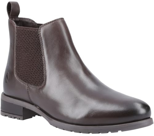 Hush Puppies Sammie Leather Women's Brown Flat Chelsea Boots - UK 7