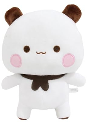 Generisch Bubu Dudu Kuscheltier, Superweich Bubu und Dudu Panda Figuren, Niedlich Pandabär Kuscheltier Kissen, Bubu Dudu Plüsch für Jungen und Mädchen Kindergeschenk (Weiß)