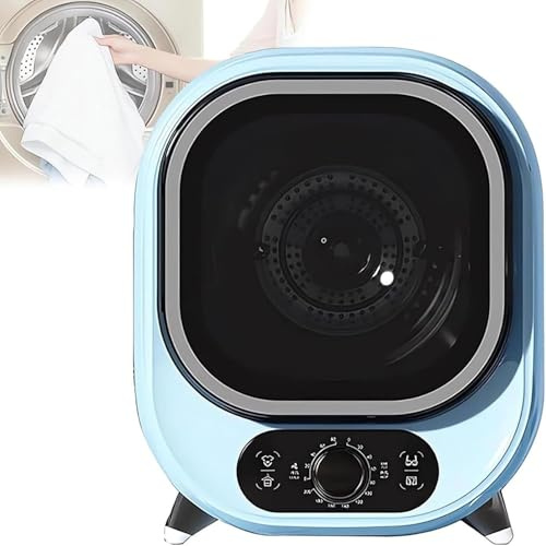 Portable Condenser Tumble Dryer 5kg, Compact Mini Spin Dryer,small Tumble Dryers, Wall Mountable With 0.8kg Load Capacity, Ideal Counter Top Solution(Blue)