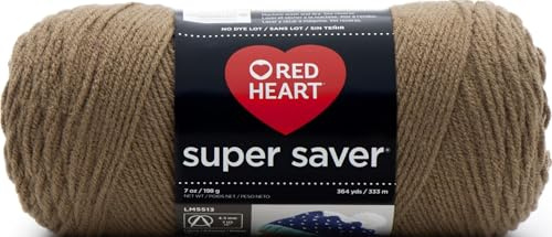 RED HEART Super Saver Yarn, Cafe Latte