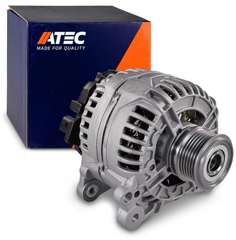 ATEC GERMANY 1x Lichtmaschine 14V 140A Kompatibel mit A udi A1, A3, A4 B6, A4 B7, SEAT ALHAMBRA, ALTEA, IBIZA, LEON, TOLEDO, SKODA FABIA 2, OCTAVIA 2, RAPID, ROOMSTER, SUPERB 2, YETI (5L)