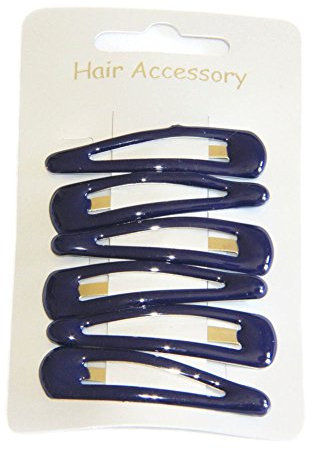Barrettes à cheveux - Bleu marine - 5 cm